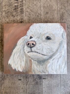 RIKKISRATPACK Custom poodle painting